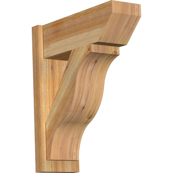Ekena Millwork Funston Slat Rough Sawn Outlooker, Western Red Cedar, 8"W x 22"D x 26"H OUT08X22X26FST06RWR - main